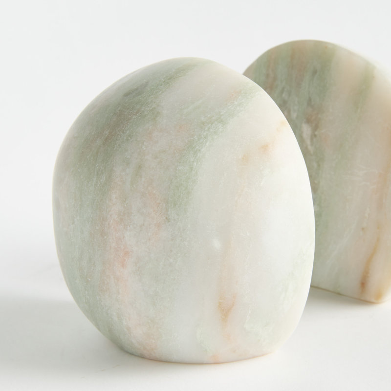 JOCELYN MARBLE BOOKENDS Set of 2