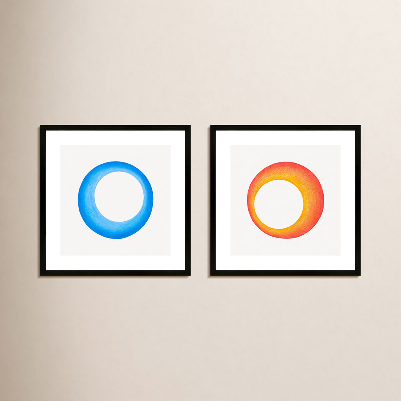 Torus Print by Katy Montica, Black, 16" H x 16" W x 1.25" D 