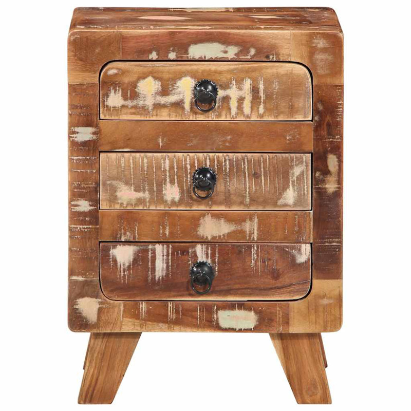37cm W Solid Wood Bedside Table