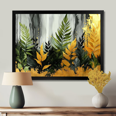 Claramae, minimalisme, fougères, tropical tropical, symphonie I - fougères, art mural