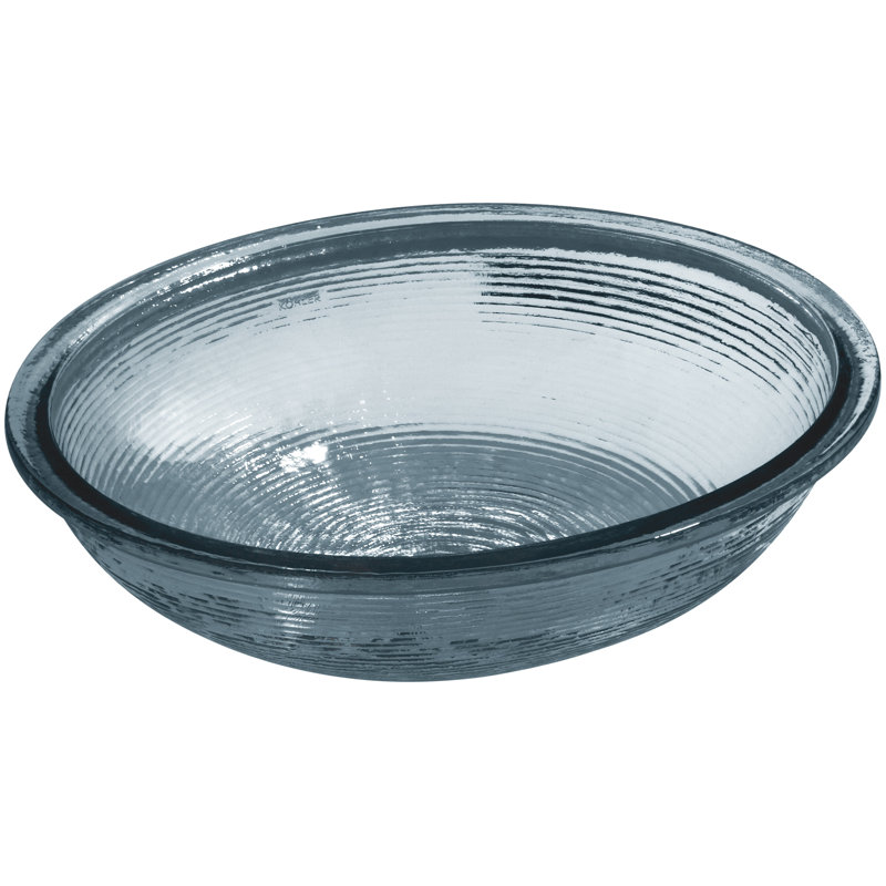 Kohler Whist, Artist Editions Oval Glass Undermount Bathroom Sink, Translucent Dusk