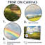 Arc-en-ciel au-dessus des champs pastoraux - art mural arc-en-ciel pour le salon-1869348329-1869348351