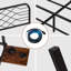 Aether Floating Metal Bed Frame with Charging & LED Lighting & Shelves, No Box Spring Needed