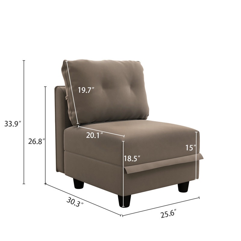 Bernhart Upholstered Slipper Chair, Camel 100% Polyester