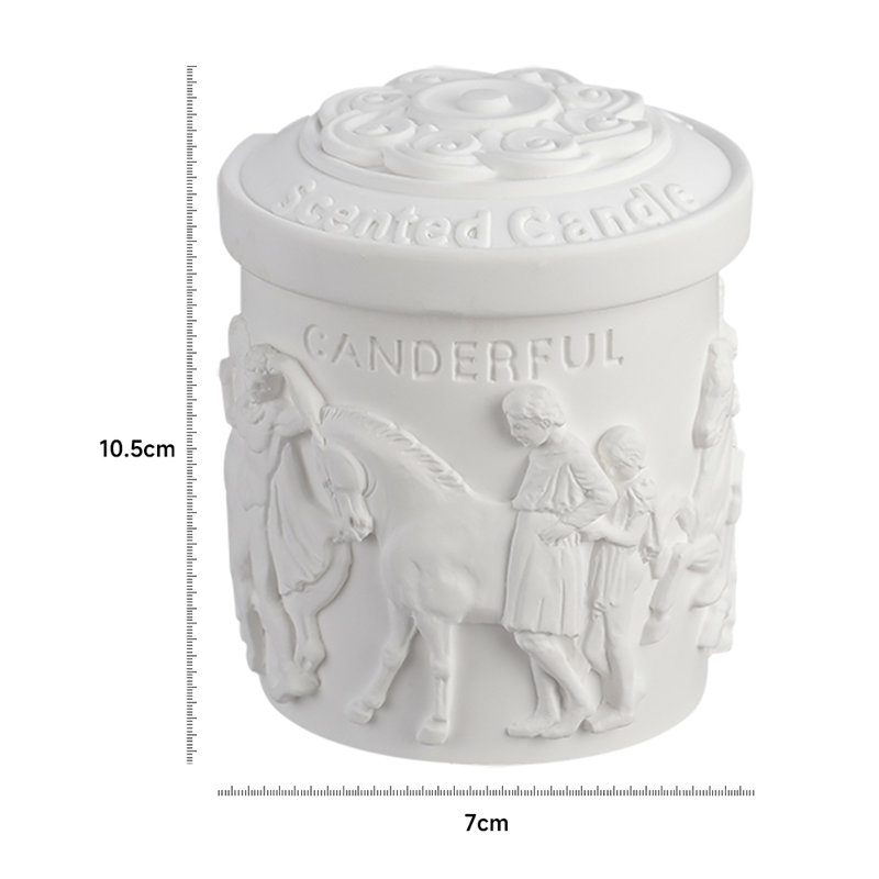 Embossed Scented Jar Candle