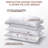 Luxury Air-Layered Goose Feather King Bed Pillows With Cotton Cover-1539893933