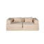 Canapé à compression, canapé-lit convertible au sol avec structure de forme fixe, canapé modulaire sans os sans causeuse, sans assemblage requis, tissu chenille, pour la chambre à coucher du salon-1151114315