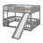Bunk Bed With Slide,Fence And Ladder-415820331