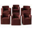 Fauteuil de salle à manger classique entièrement rembourré en chenille avec roulettes dissimulées-1496671569-1496671572
