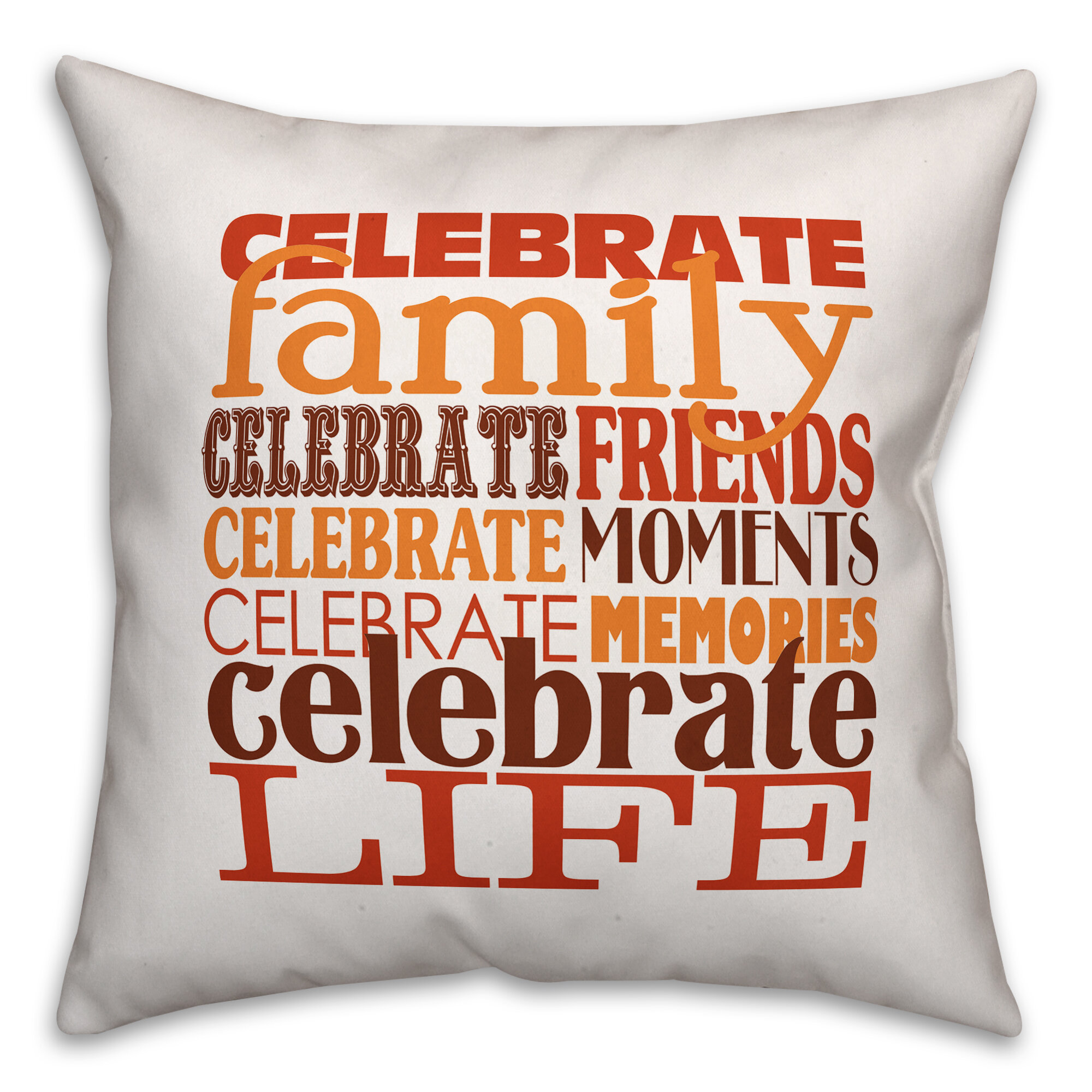 Designs Direct Creative Group Celebrate Pillow Cover | Wayfair