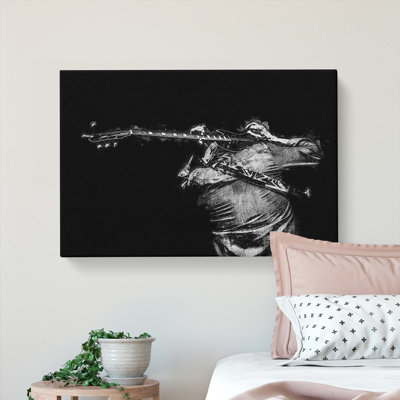 Rock Guitarist - Wrapped Canvas
