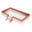Cadre de plancher tapissier simple Modern Bed, clôture en bois aggloméré pour la maison