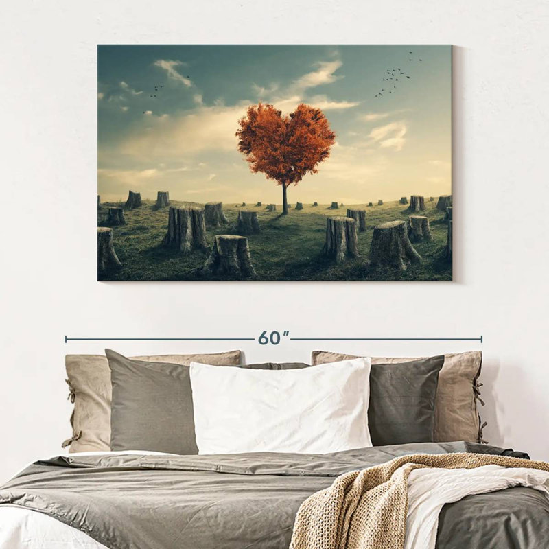 Indestructible Heart Tree, 34" H x 51" W