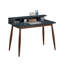 Bureau d'écriture en bois avec huche-124042296