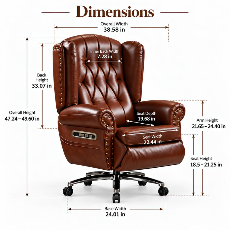 Mason Massage Executive Chair with Heated,Ventilation, Coffee