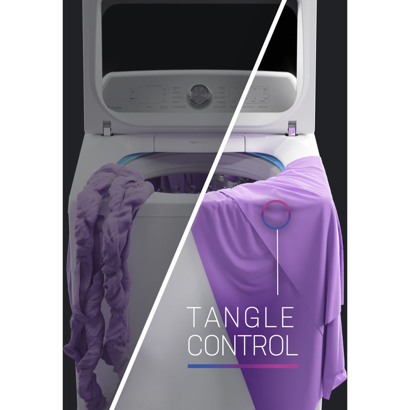 GE Profile 5.4 cu. ft. ENERGY STAR Top Load Washer with Smarter Wash Technology and Adaptive SmartDispense  + 7.3 cu. ft. ENERGY STAR Smart Gas Dryer with Fabric Refresh
