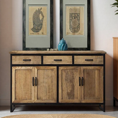 American Country Solid Wood Entryway Cabinet