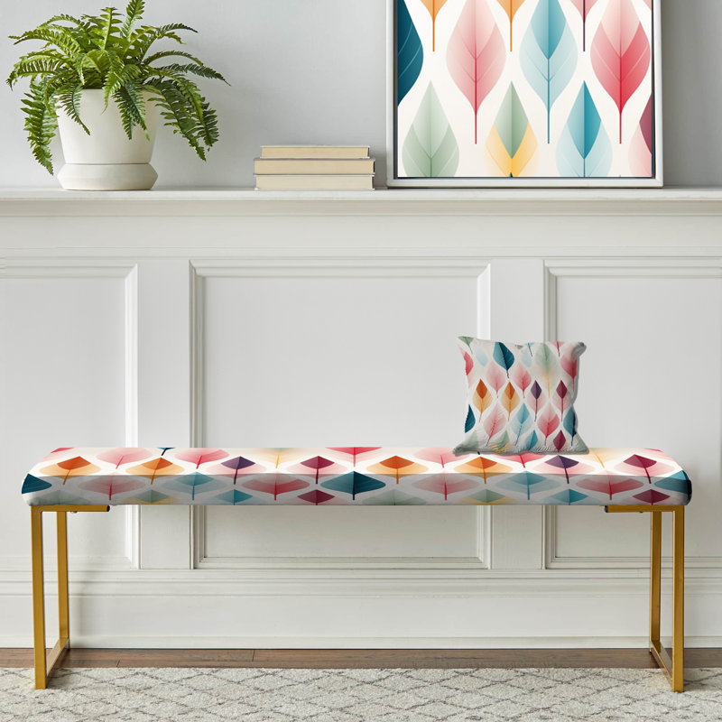 Banc rembourré pastel scandinave géométrique formes géométriques IV