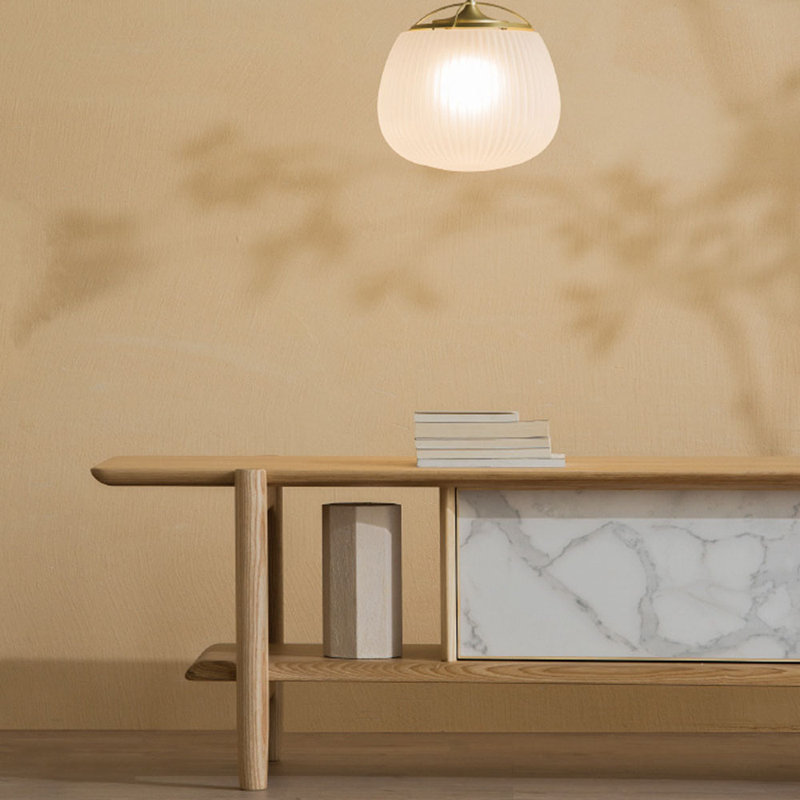 Japanese style solid wood TV stand