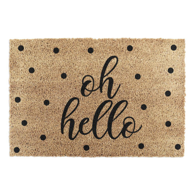 Rothwell Non-Slip Outdoor Doormat, Yellow/Black