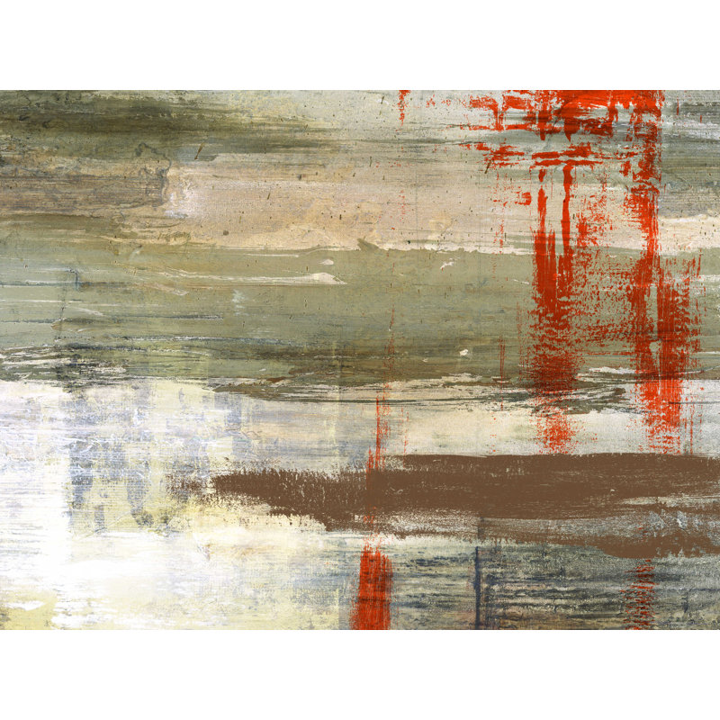 Échantillons bruns - peinture sur toile tendue, H 12 po x l 16 po