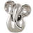 Cole And Grey Ceramic Glossy Elephant Decorative Sculpture-1613839048
