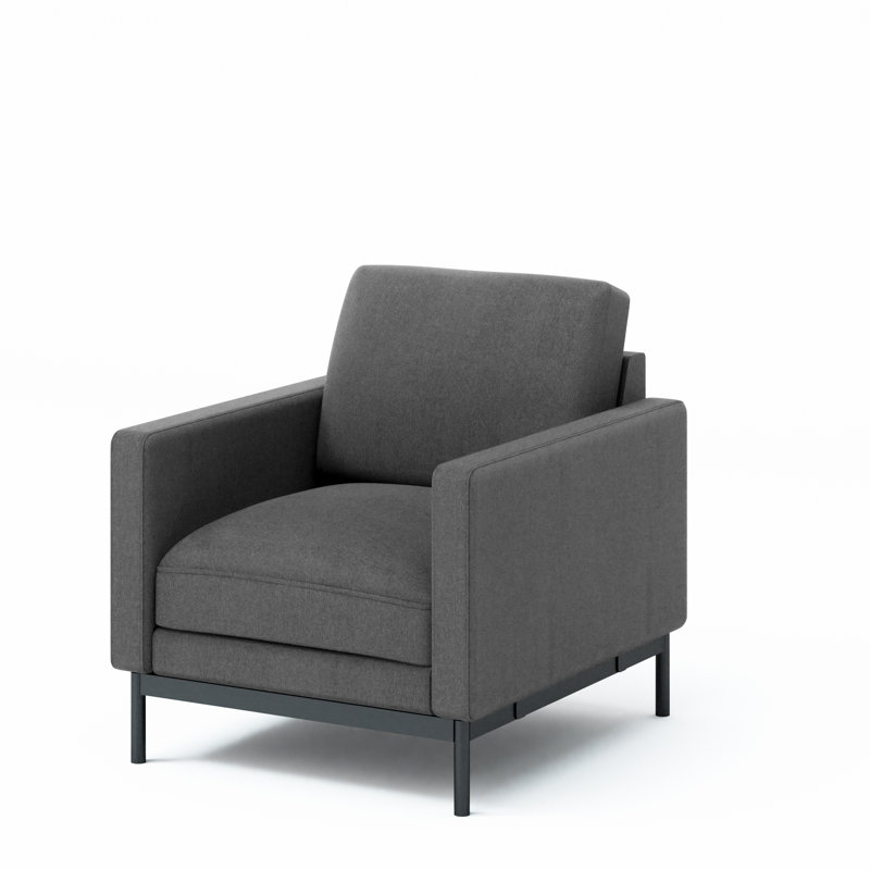 Logan Upholstered Armchair, Logan Dark Grey