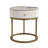 19.68"Marble Nightstand with Drawer