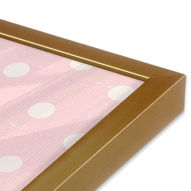 «Lil Cupcakes Pink I» par Pela Studio, reproduction d'art, 36 W x 36 H, Gold, Framed Print