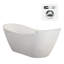 Baignoire de trempage autoportante en acrylique 70 po. X 32 po. Alana