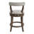  Ruxban 26" Swivel Counter Stool, Weathered Oak, Sand Fabric Seat-427995410