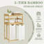 Rangement en bambou pour panier à linge