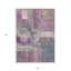 Tapis extérieur lavable et mauve à motif abstrait lavande 5 pi x 8 pi