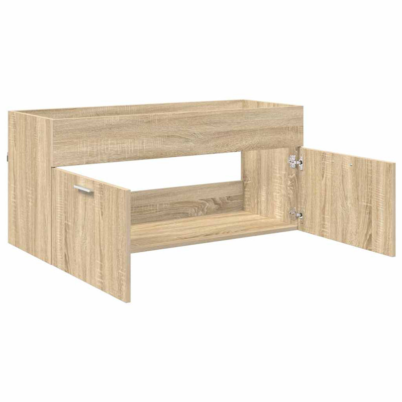 100cm Bathroom Vanity Base Only, Sonoma Oak