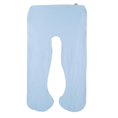  Housse de coussin de grossesse complet pour le corps - Housse de coussin en coton doux en U avec fermeture à glissière