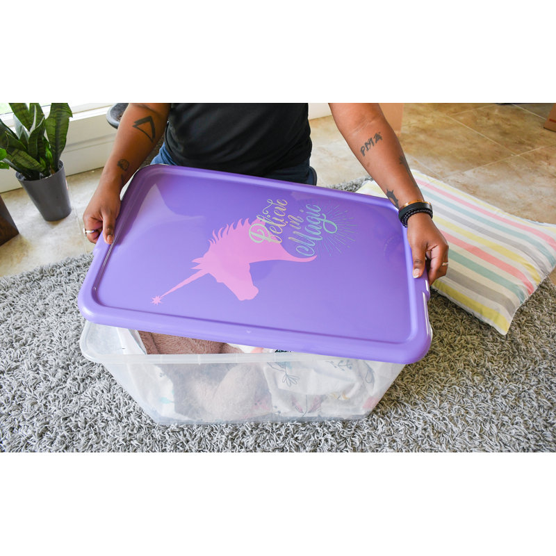 58 pte Ensemble de bacs de rangement en plastique