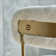 Cordelro Faux Fur Gold Metal Frame Vanity Chair Swivel Task Chair