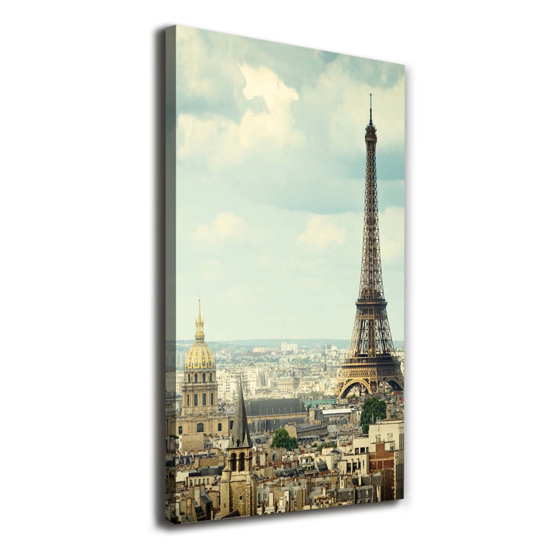 Eiffel Tower Paris - Wrapped Canvas Print