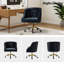 Chaise de travail en velours Doreen-1230664782