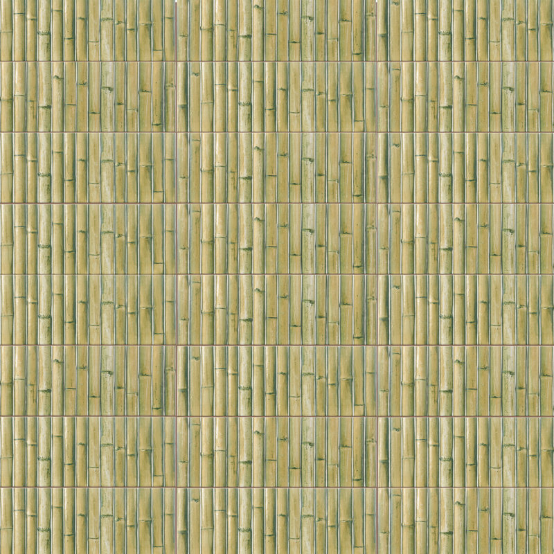 Bamboo 5.88'' W x 11.88'' L Tile, Matcha Green