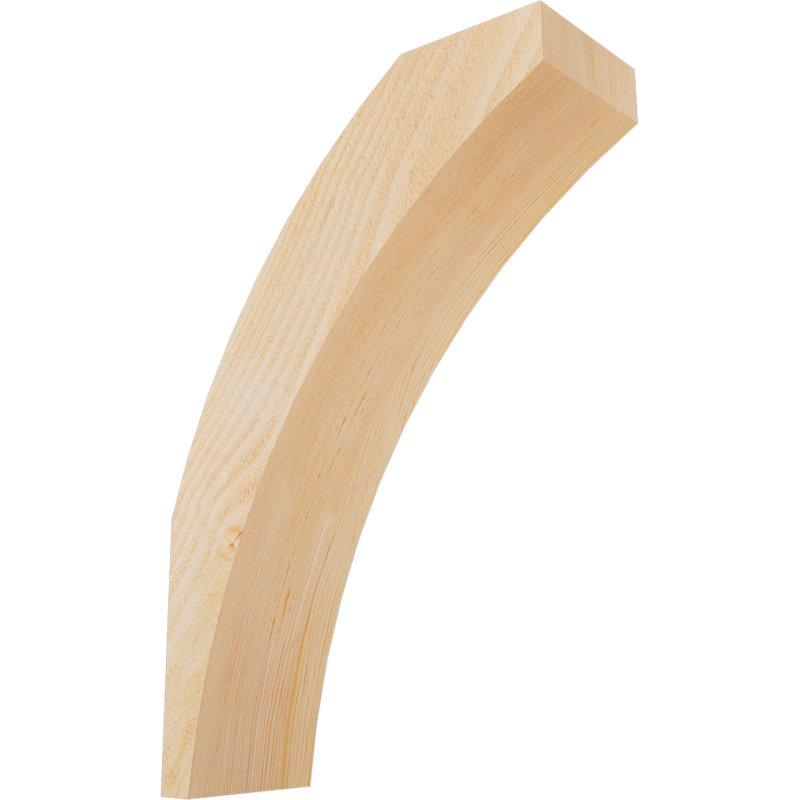 Genouillère Thorton, Sapin Douglas de 6 po (sciage brut), 16 po X P 24 po H