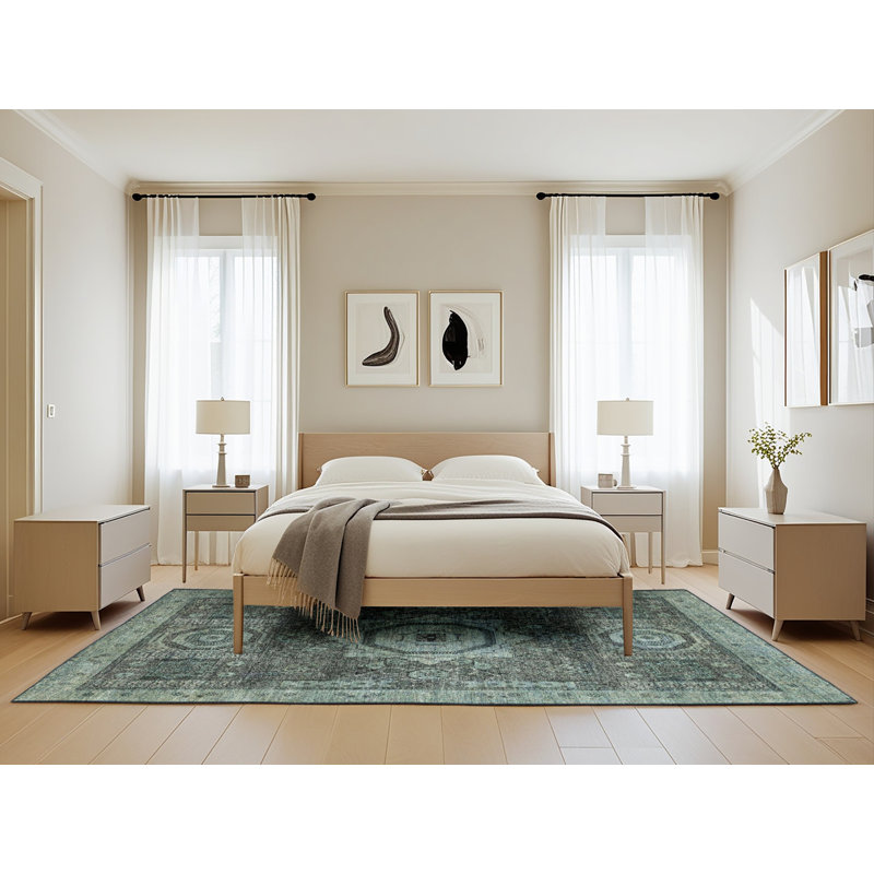 Tapis abstrait moderne 2342, Rectangle de 5 pi x 8 pi