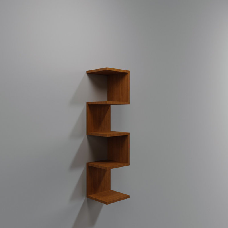 Locelso Floating Shelf, Brown