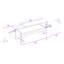Table basse moderne minimaliste avec rangement caché, fabrication en bois aggloméré durable-576159305