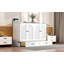 Lit escamotable double avec grands tiroirs, blanc-1464613409-1464613410