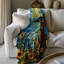 Chat dans une couverture de tournesols-97399235