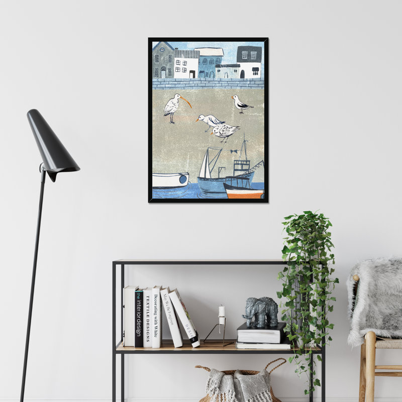Sailors Rest II by Melissa Wang - Painting, Black Framed Paper Print, 80cm H x 55cm W