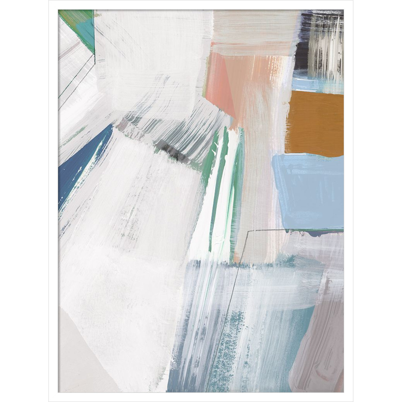 Gilpin "Buildings No. 2" Print by Cartissi, 33" H x 25" W, White