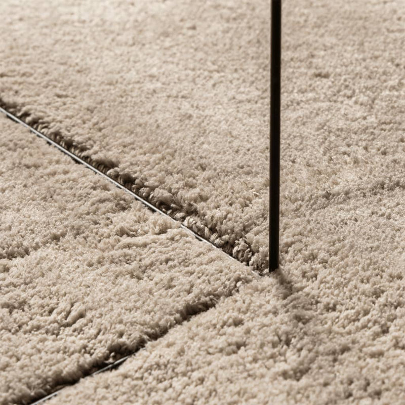 Rug "HUARTE" Short Pile Soft and Washable Sand, Square 200cm