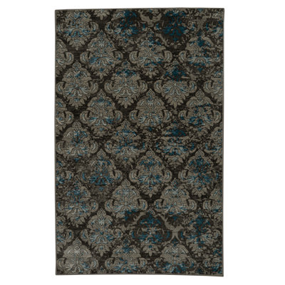 Barnon Oriental Brown and Beige Soft Low Pile Area Rug